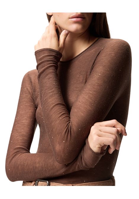 Crew neck jumper with sequins PINKO | sweaters | 105398 A2PML73